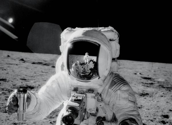 Apollo 12 Astronaut Alan Bean On Moon Apollo 12 Astronaut Alan Bean on Moon