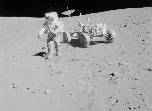 Astronaut David Scott on Lunar Surface Apollo 15 Astronaut David Scott on Lunar Surface Apollo 15