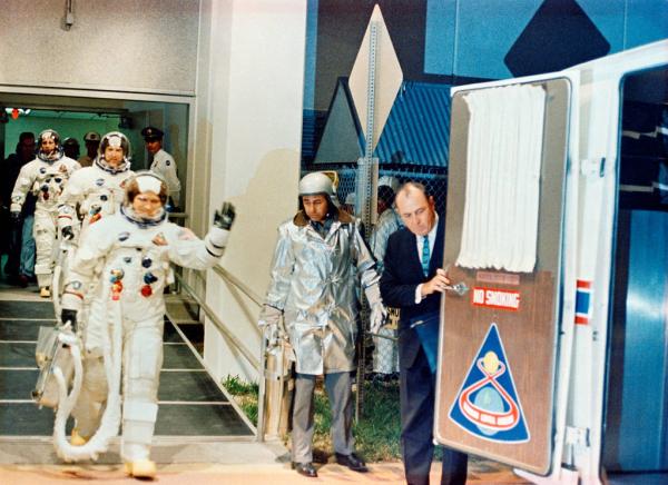 Apollo 8 Crew Departs to Launchpad Apollo 8 Crew Departs to Launchpad