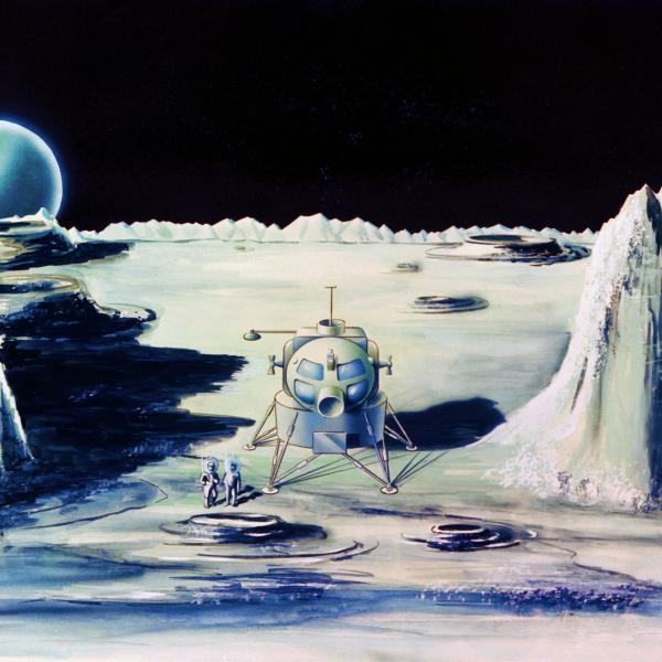 Painting Of Lunar Landscape