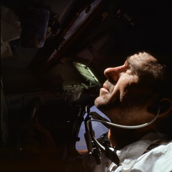 Apollo 7 Astronaut Walter Cunningham During Mission