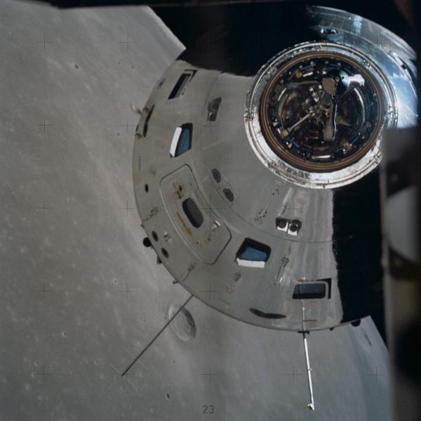 Command and Service Module in Lunar Orbit